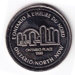 1980 Ontario Place Ontario North Now $1 Token (b36)